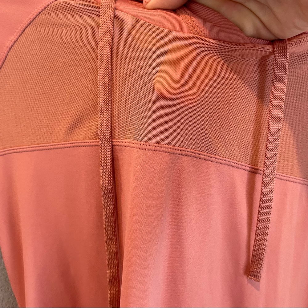 Zella Coral Mesh Athleisure Pullover Hoodie Long Sleeve Activewear Top S - Picture 4 of 10